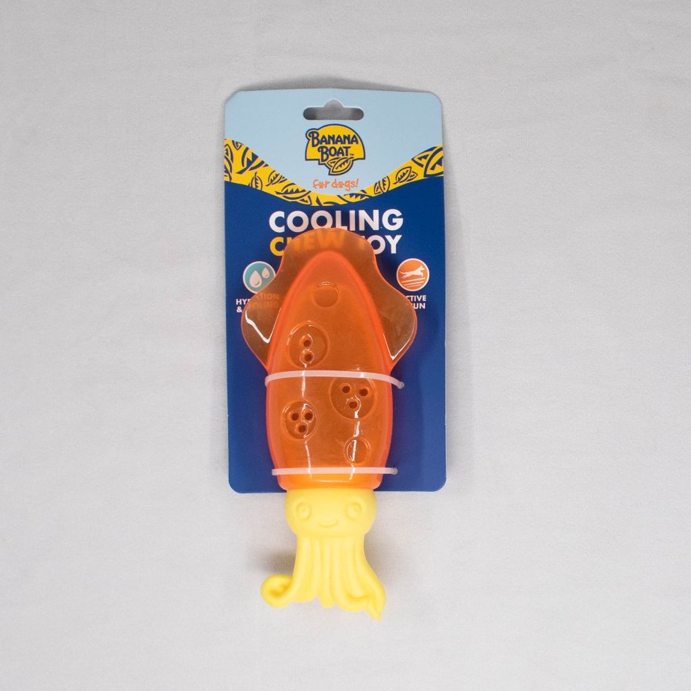 Banana Boat For Dogs Hydration & Cooling Chew Toy - Fill With Water & Freeze New